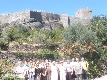 Visita do grupo Francês ao Castelo de Linhares - 06/08/2010
